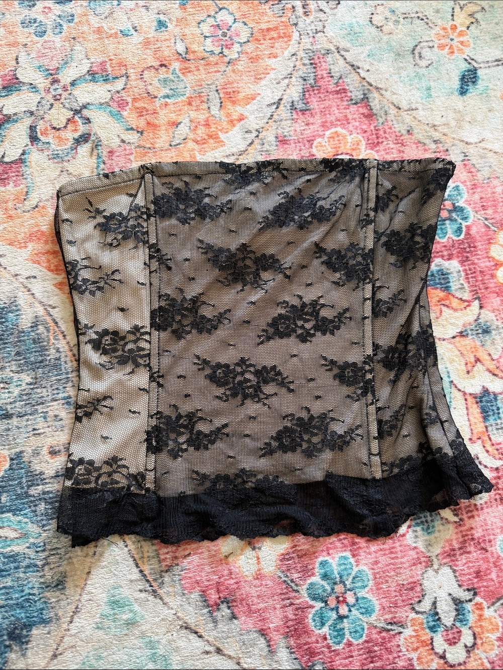 The Limited Black Lace Mesh Waist Cincher